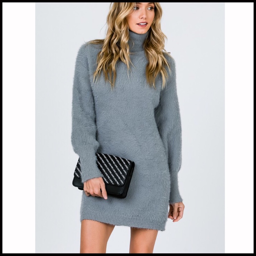 Fuzzy Sweater Dress - Picture 2 of 5